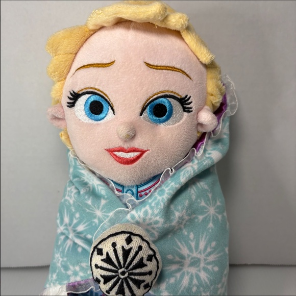 Disney Parks Babies Plush in a Blanket Pouch Theme Parks Baby Elsa Frozen 12" - Picture 2 of 11
